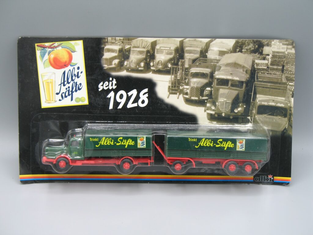 Camion publicitaire avec remorque Albi-Säfte - Echelle 1:87