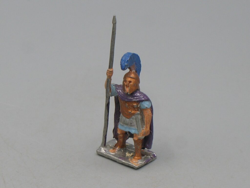 Soldat de plomb - Guerrier antique avec lance