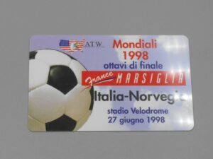 Télécarte Football Mondiali 1998 Italia-Norvegia - ATW