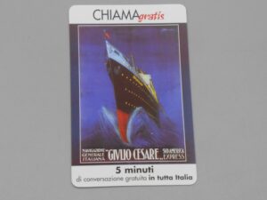 Télécarte Navire Paquebot - Givilio Cesare - Telecom Italia