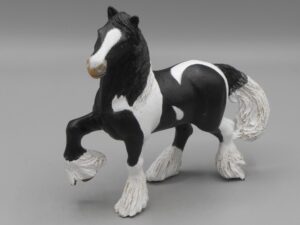 Cheval noir, blanc et nez gris - Papo 2007