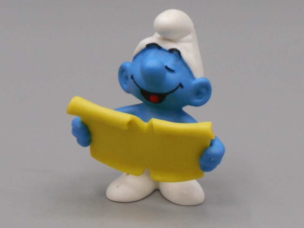 Schtroumpf chanteur avec partition - Schleich