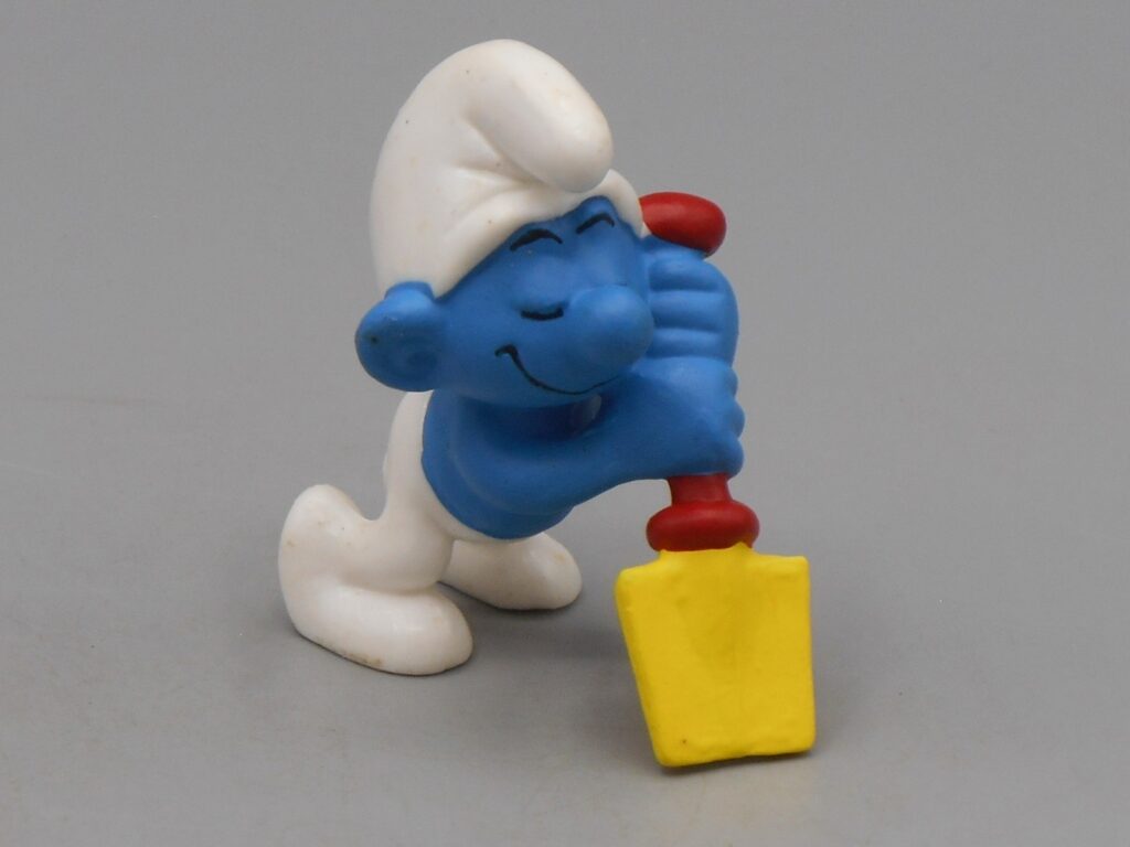 Schtroumpf paresseux à la pelle - Schleich 78