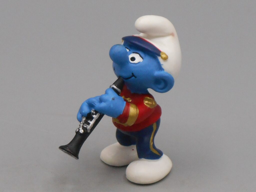 Schtroumpf musicien flutiste - Schleich 2001