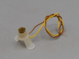 Lampe douille E5 sur socle 2 pieds translucide