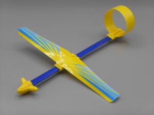 Planeur 21.5 cm bleu, jaune - Kinder UN57