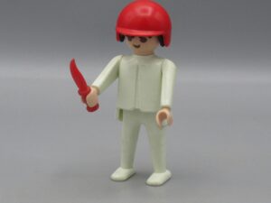 Playmobil - Homme blanc avec couteau et casque - Geobra 1974