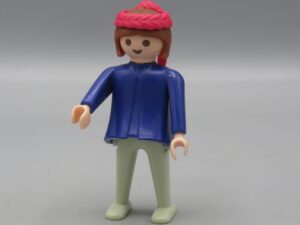 Playmobil - Femme mauve et grise avec nattes - Geobra 1974