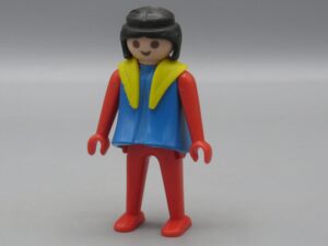 Playmobil - Femme bleue et rouge avec châle - Geobra 1974