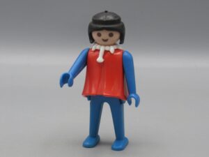 Playmobil - Femme rouge et bleue avec collier - Geobra 1974