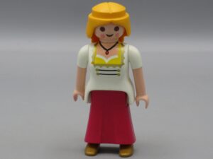 Playmobil - Femme blanche et rose - Geobra 1987