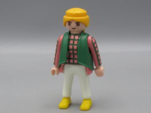 Playmobil - Femme veste verte et chaussures jaune - Geobra 1992