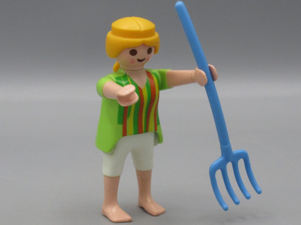 Playmobil - Femme avec fourche - Geobra 2004