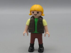 Playmobil - Fille veston marron et bottes noires - Geobra 1992