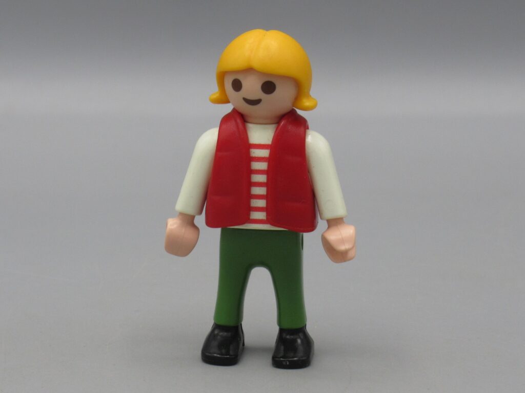 Playmobil - Fille veste rouge et pantalon vert - Geobra 1995