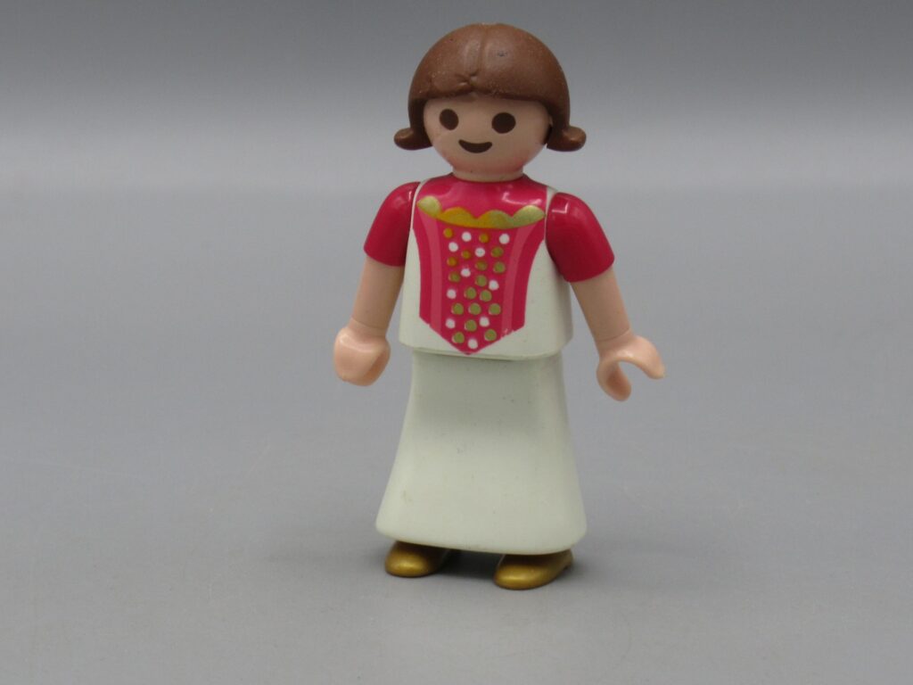 Playmobil - Fille en robe rose et blanche - Geobra 1998