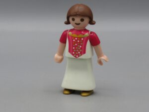 Playmobil - Fille en robe rose et blanche - Geobra 1998