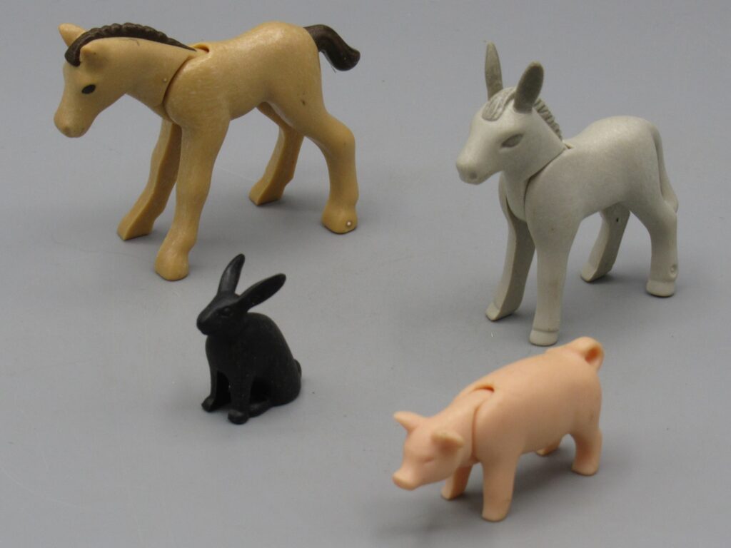 Playmobil - Poulain, ânon, lapin, cochon - Geobra
