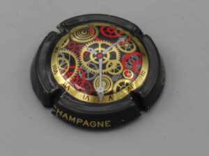 Muselet inconnu - Champagne avec dessin d'horloge