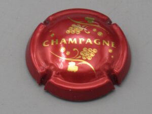 Muselet inconnu - Champagne vignes rouge