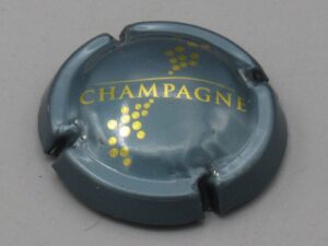 Muselet inconnu - Champagne bulles bleues