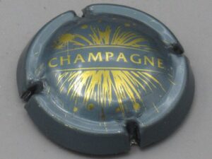 Muselet inconnu - Champagne feu d'artifice bleu