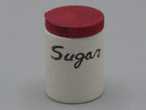Pot Sugar rond - Maison de poupée