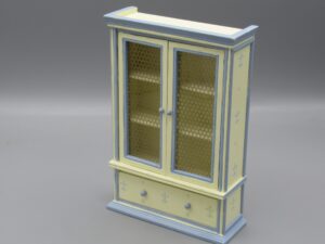 Meuble buffet 10 cm crème et bleu