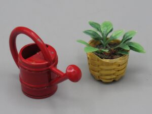 Arrosoir et plante en pot - Editions Atlas