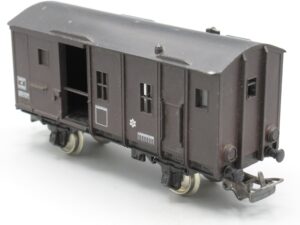 Wagon fourgon avec éclairage des feux SNCF M 921852 - Jouef