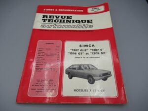 Revue technique automobile Simca 1307,1308, 1309 - Edition 1980