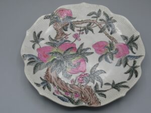 Assiette décorative fleurs roses - Macau