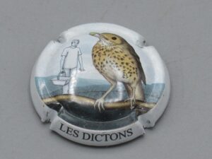 Muselet inconnu - Champagne Les dictons - Grive qui chante