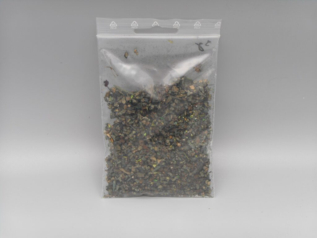 Sachet de flocage gris,vert 9g