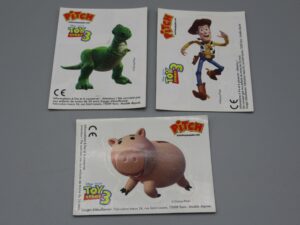 3 cartes Disney Toy Story 3 : Rex, Woody, Hamm - Pitch