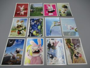 12 cartes Lapins crétins - Bwaaah Lot 1 - Panini 2017