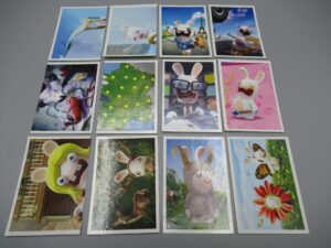 12 cartes Lapins crétins - Bwaaah Lot 2 - Panini 2017