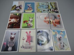 12 cartes Lapins crétins - Bwaaah Lot 3 - Panini 2017