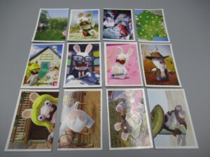 12 cartes Lapins crétins - Bwaaah Lot 4 - Panini 2017
