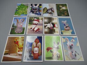12 cartes Lapins crétins - Bwaaah Lot 6 - Panini 2017