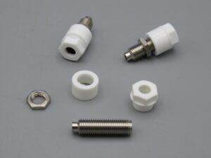 Composants : 3 embases bananes 4 mm blanches à souder