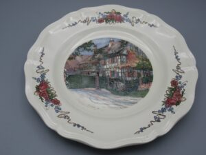 Assiette décorative Maison Henri Loux - Obernai Faïenceries