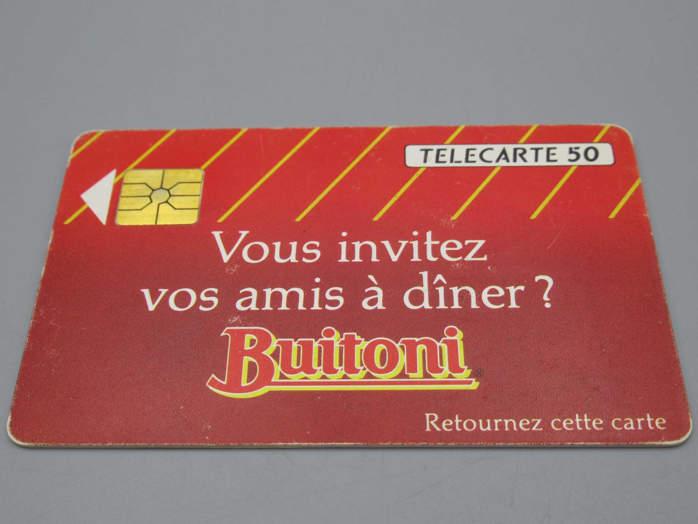 Télécarte 50 - Buitoni - Vous invitez vos amis à dîner ?