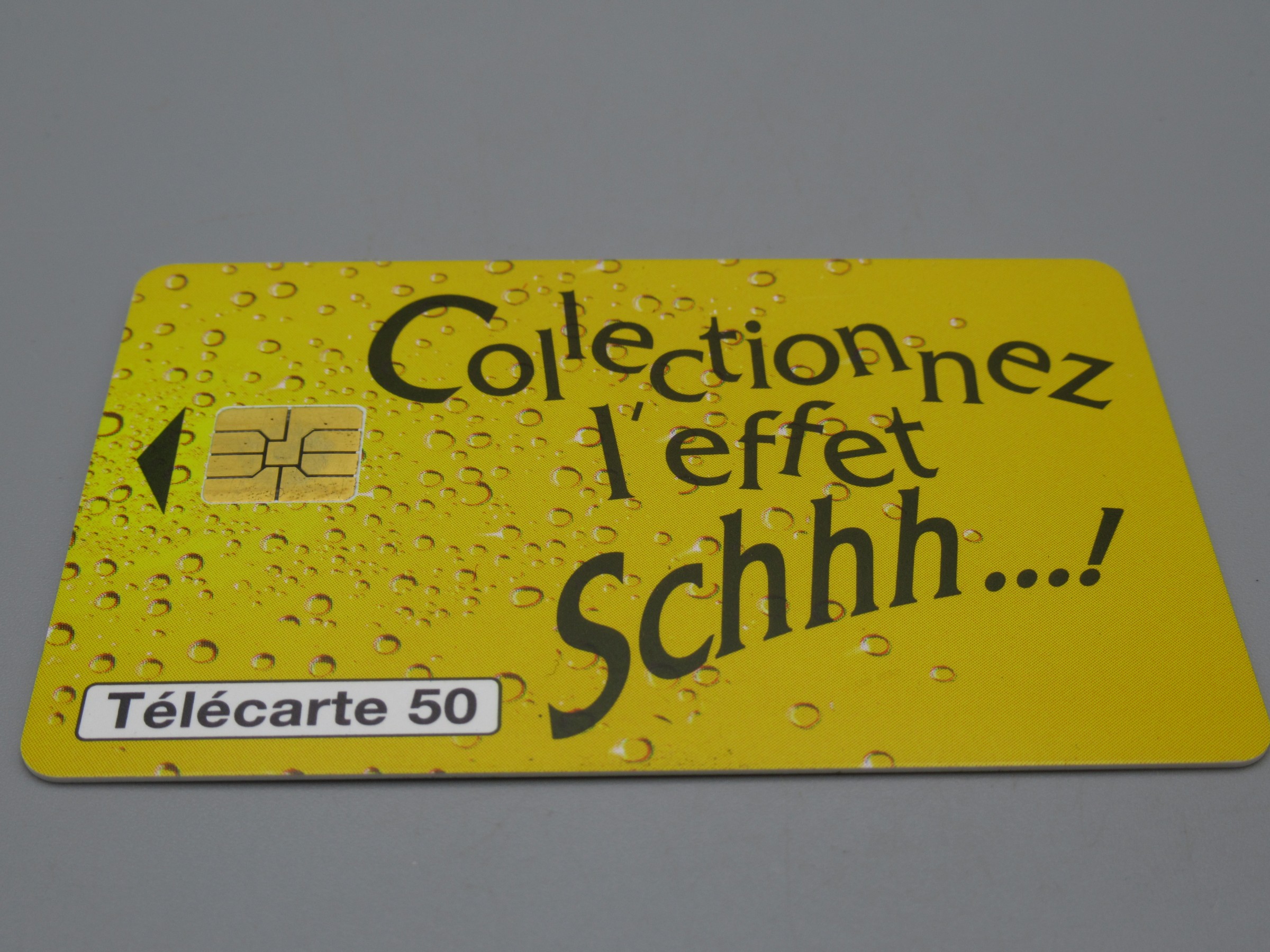 Télécarte 50 - Collectionnez l'effet Schhh... ! (Schweppes)