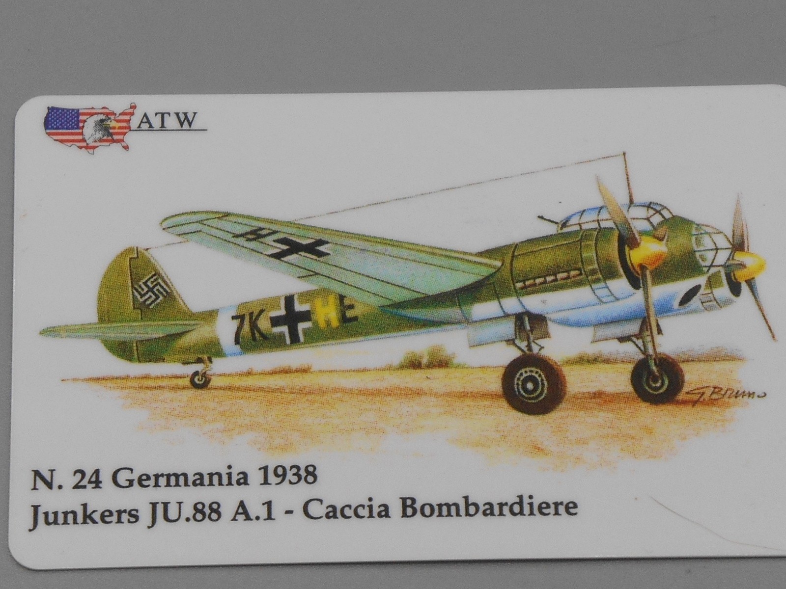 Télécarte Aviation N.24 Germania 1938 Junkers JU.88 A.1 - ATW