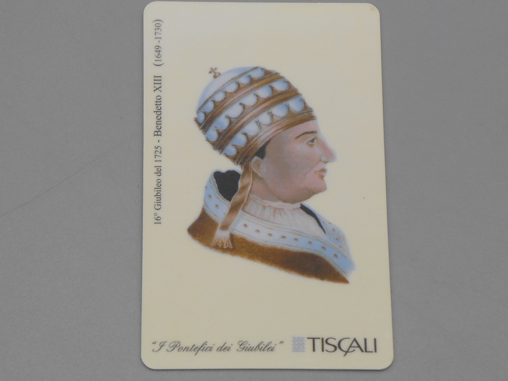 Télécarte 16° Giubileo - Benedetto XIII - Tiscali (L. 20.000)