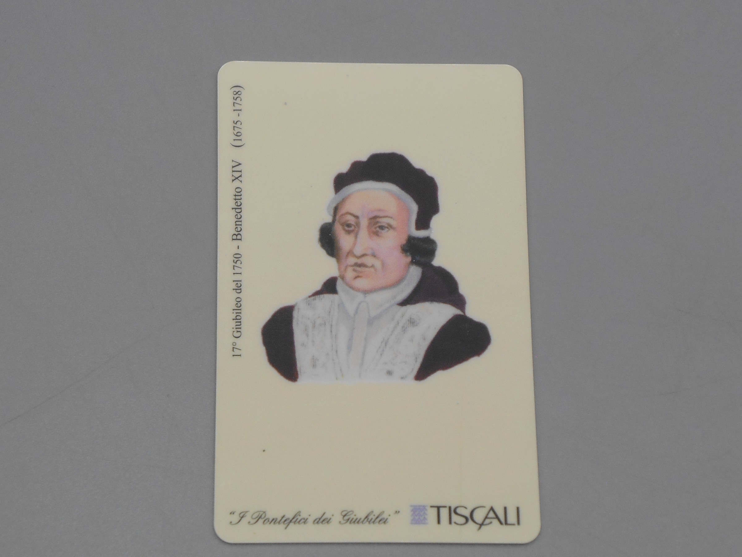 Télécarte 17° Giubileo - Benedetto XIV - Tiscali (L. 10.000)