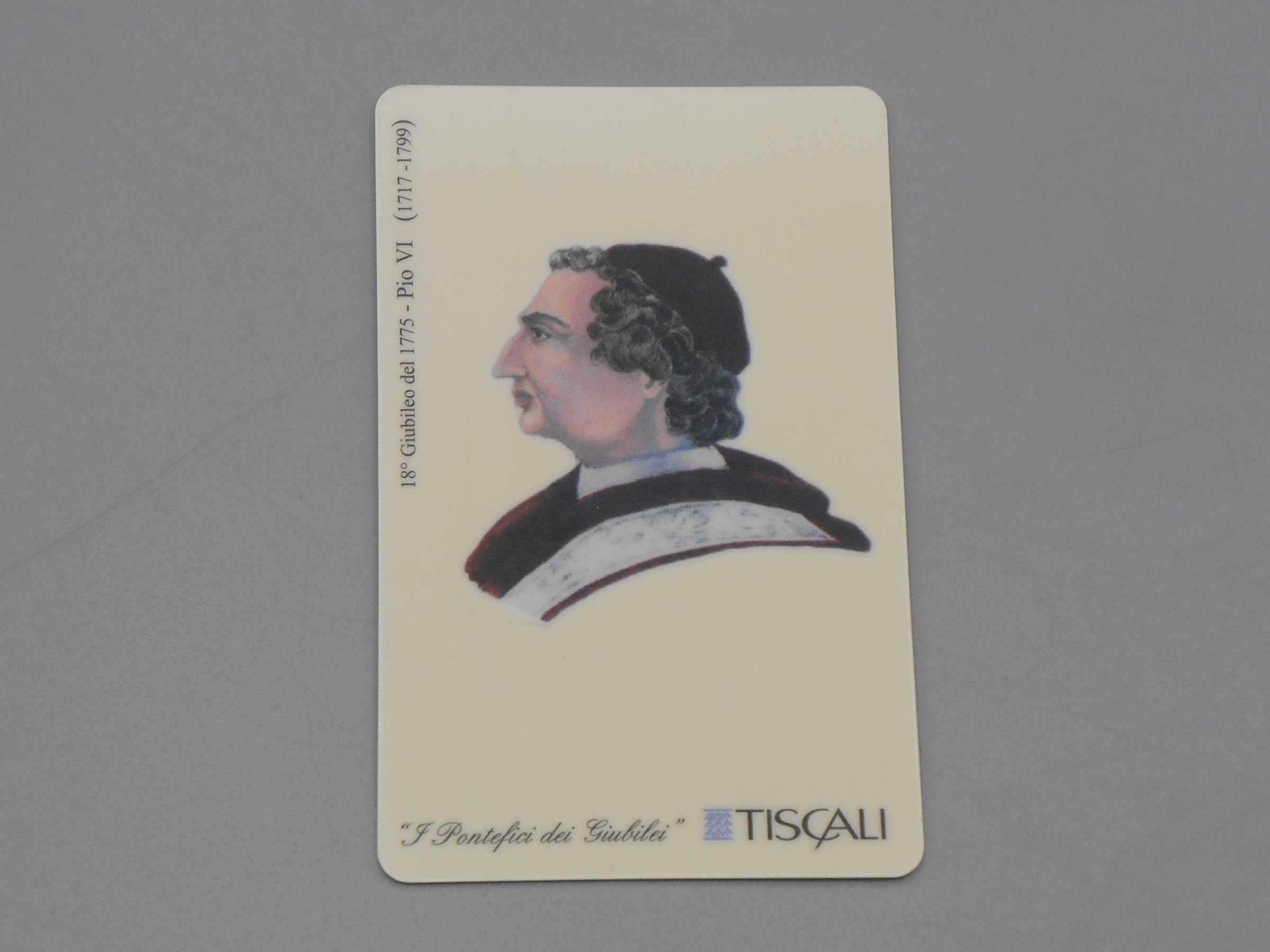 Télécarte 18° Giubileo - Pio VI - Tiscali (L. 10.000)