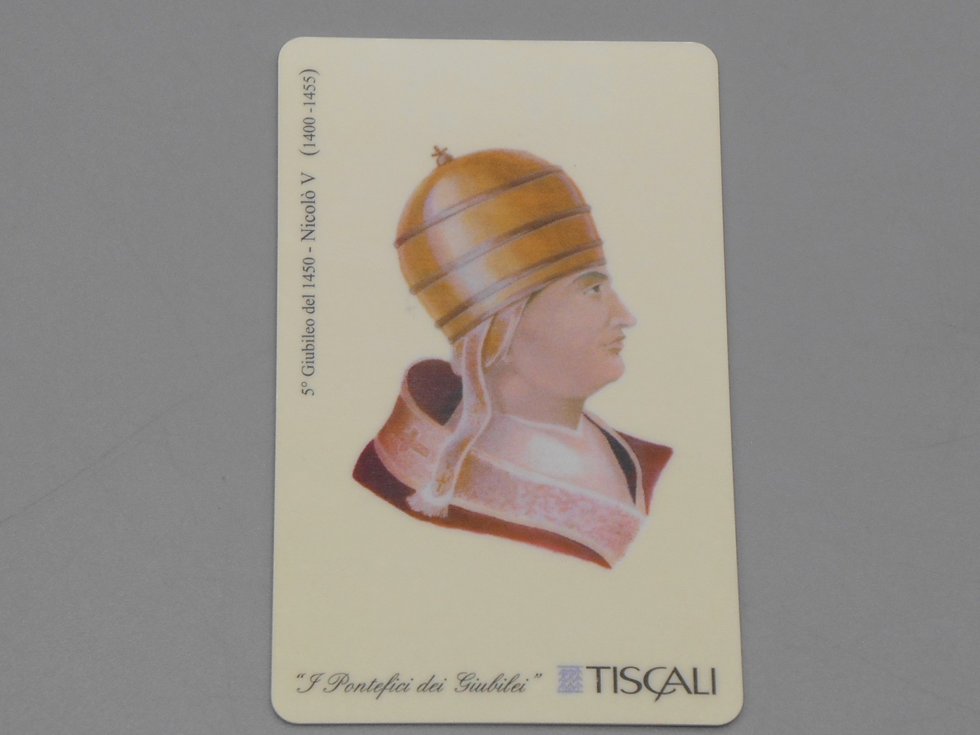 Télécarte 5° Giubileo - Nicolo V - Tiscali (L. 10.000)