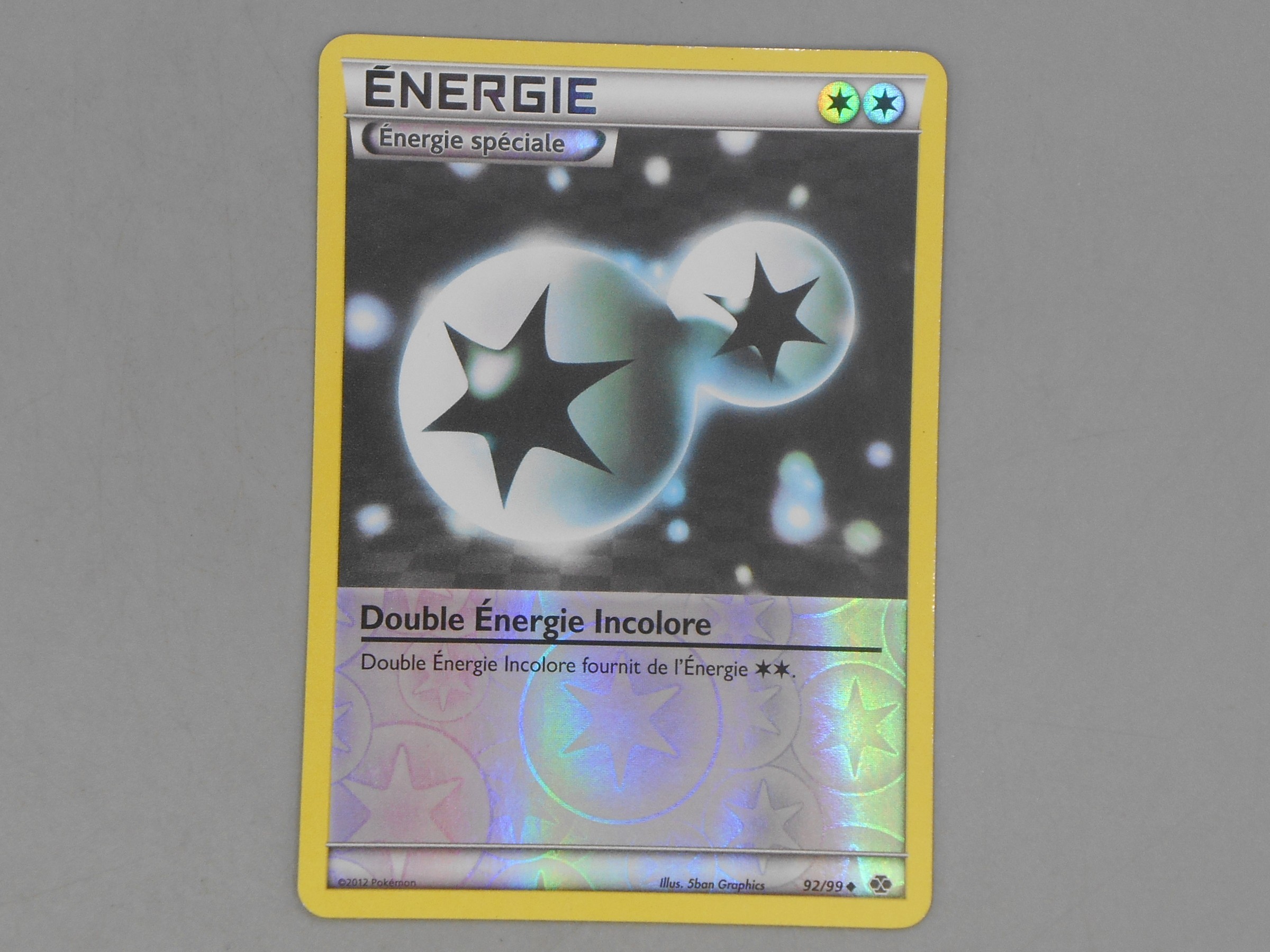 Pokemon Energie spé - Double Energie Incolore Rev. 92/99 - 2012